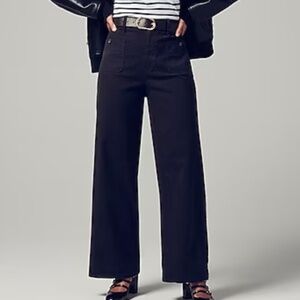 NWT/NWOT  J. Crew Womans Black Sailor slim wide-leg chino pant SZ Various